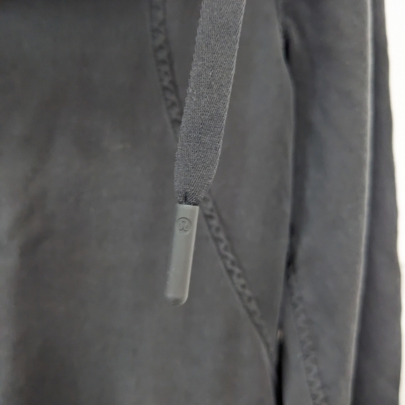 Lululemon City Stroll Jacket Women's 2 Black Full Button Snap Cinch Waist Tencel - Picture 4 of 7